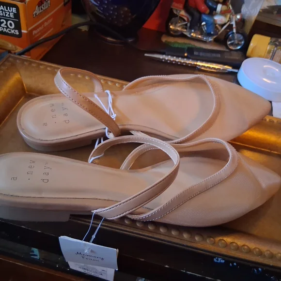 a new day Women's Cream Slingback Sandals - Picture 2 of 5
